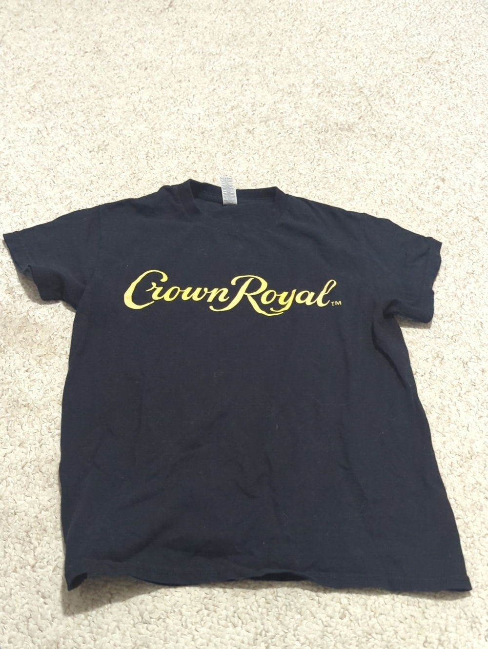 Crown Royal Black Tee with Yellow Logo